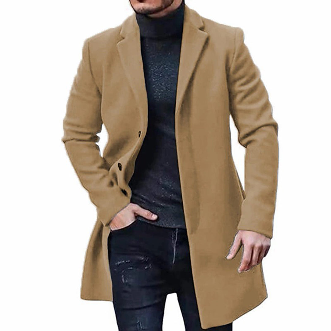 Heren Winterjas Warm en Waterdicht Donker Blauw