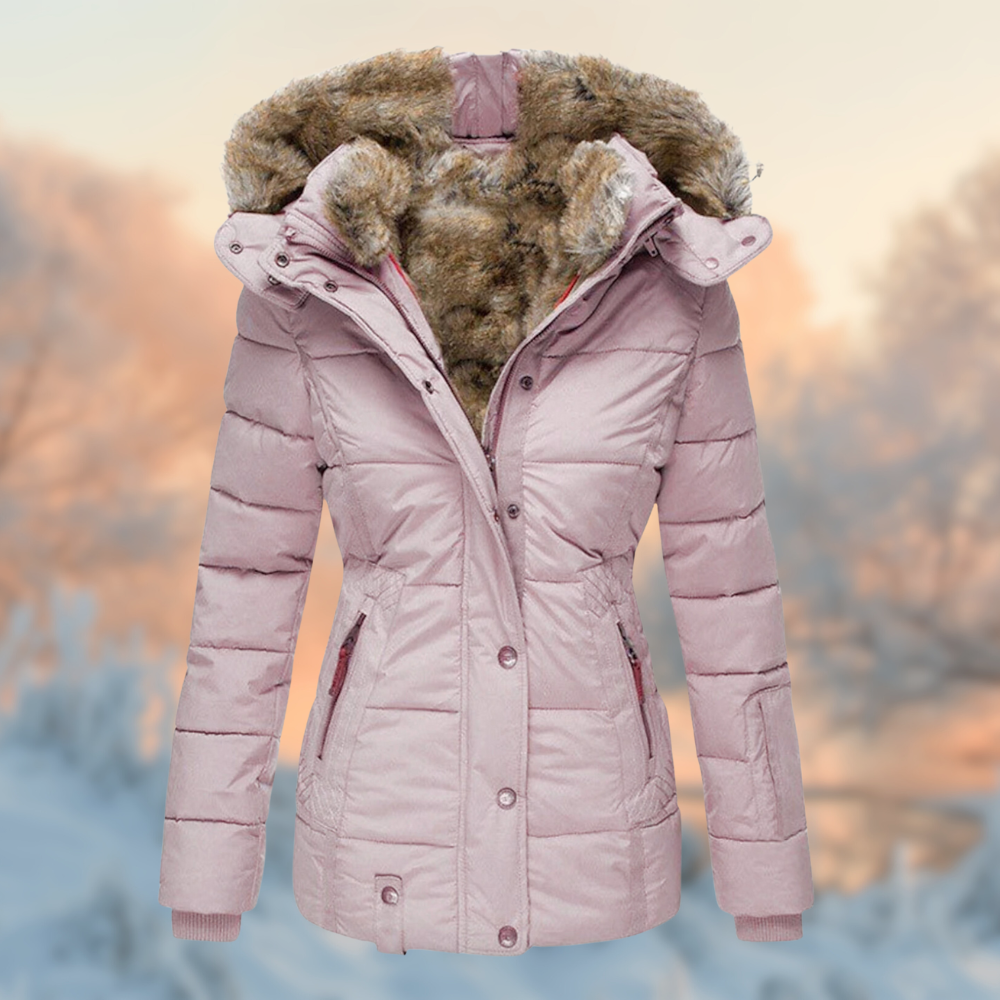 Winter Pro Damesjas met Gewatteerde Voering en Pluche Fleece