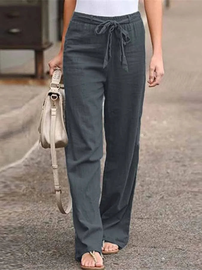 Claudia | Pantaloni in lino per donna
