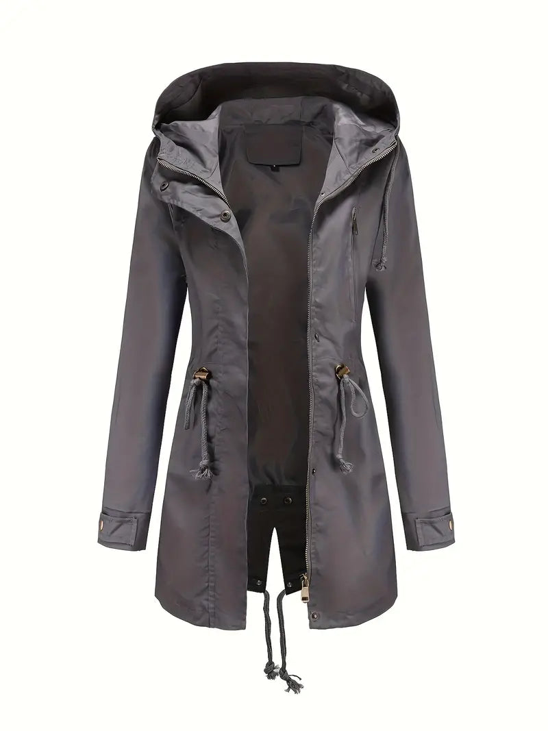 Lena | Trench impermeabile con cappuccio