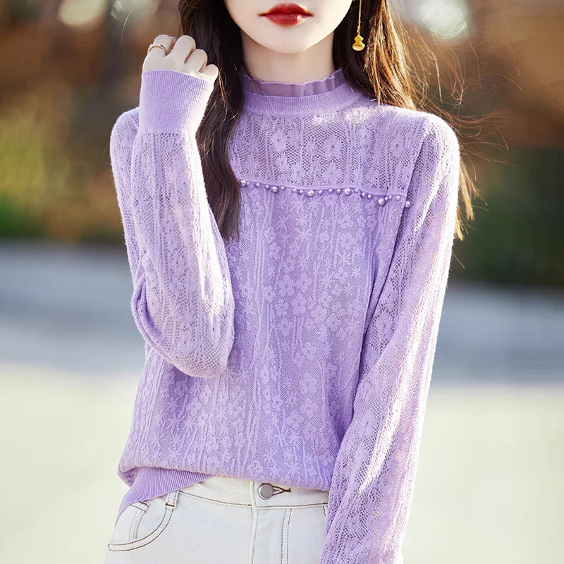 Luxe Kant Blouse voor Dames