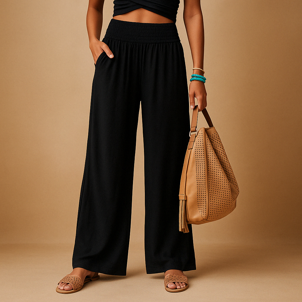 Dames Broek Zomer Luchtig Rechte Pijpen Elastisch