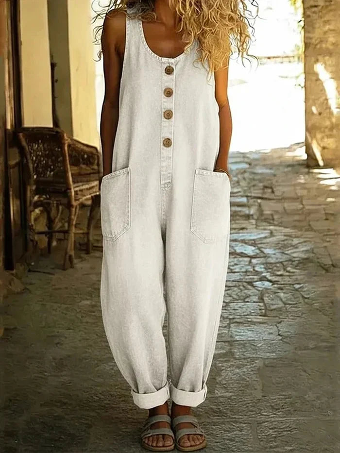 Lora | Comfortabele Vintage Tuinbroek Dames 3