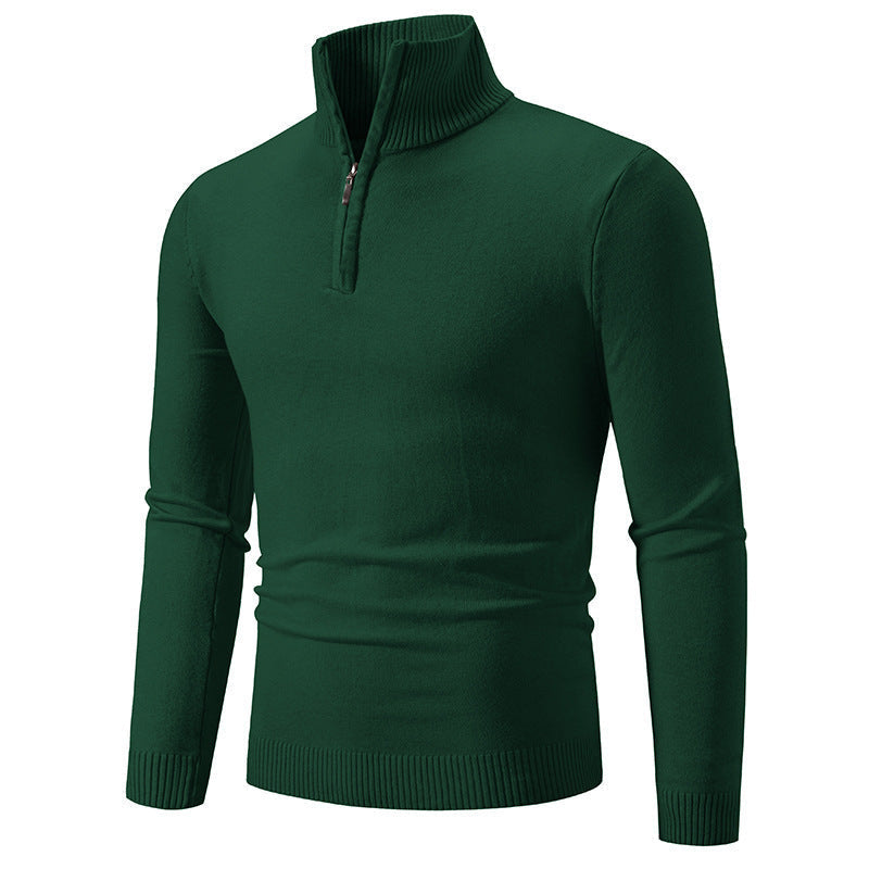 Heren Pullover Slim Fit Polyester Zwart