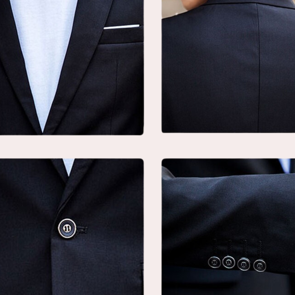 Herenpak Slim Fit Stijlvol donkerbruin