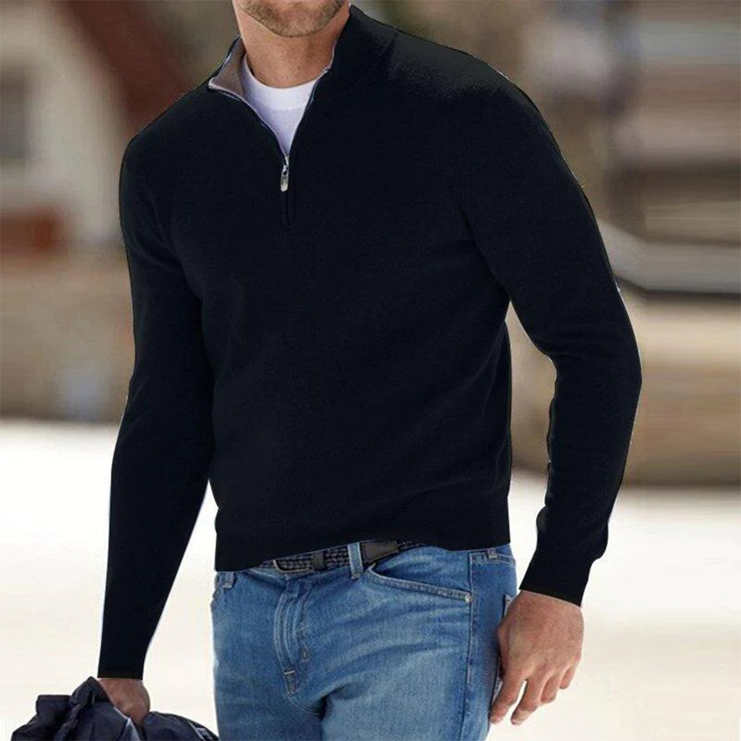 Heren Trui Rits Mason Sportief Casual Model