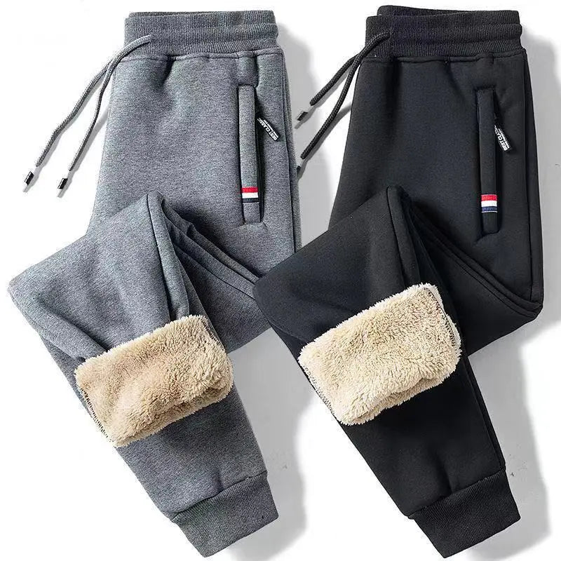 Zachte Fleece Joggingbroek Recht Model Warm