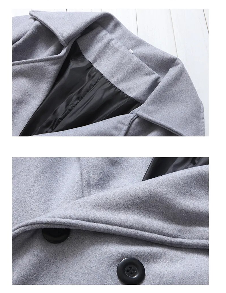 Waterdichte Trenchcoat Heren Klassieke Dubbele Rij Knopen