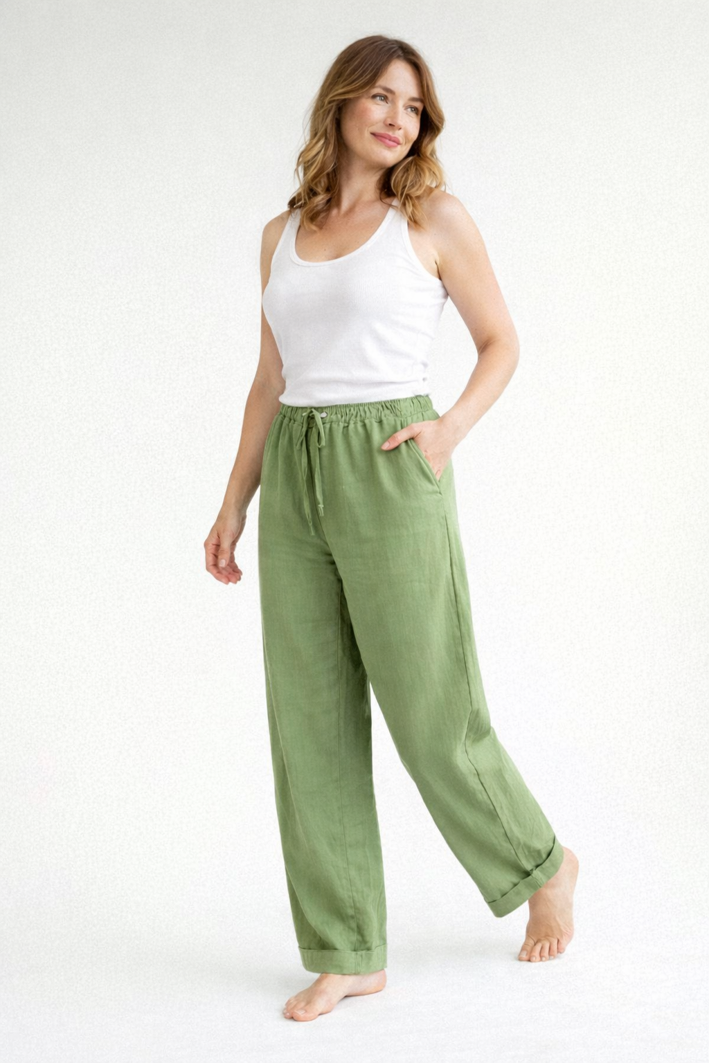 Marina | Comfortabele broek met hoge taille 7
