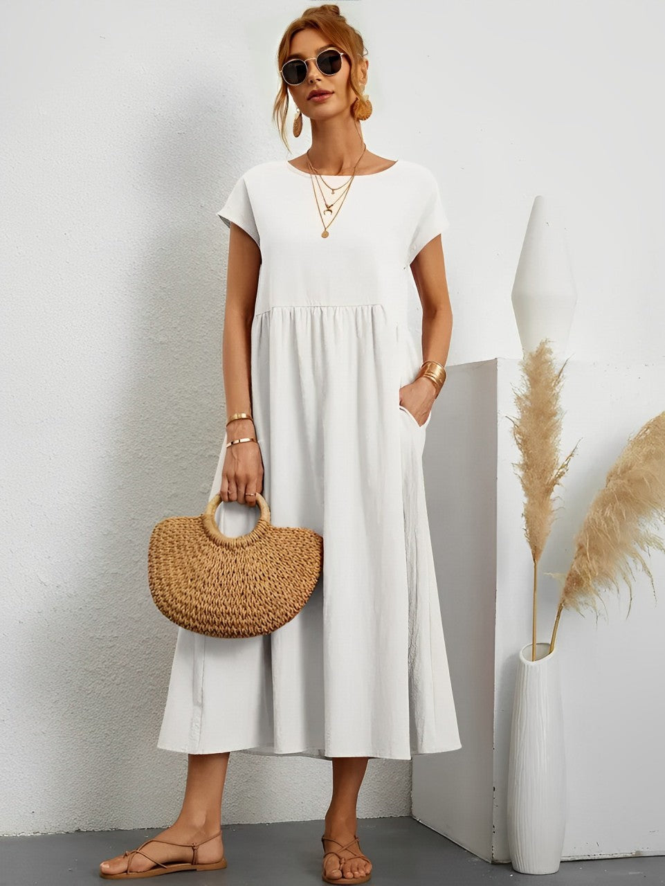 Velanora | Camille - Comfortabele Zomerjurk voor Vrouwen