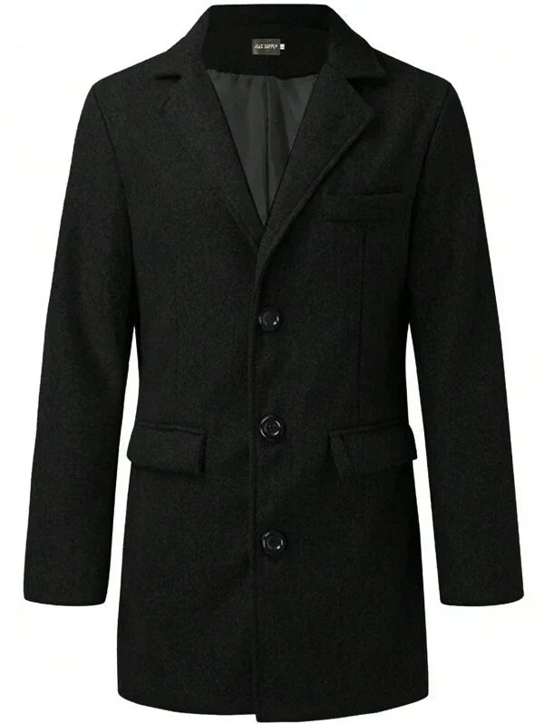 Heren Trenchcoat Bruin - Ontspannen Fit voor Herfst en Winter