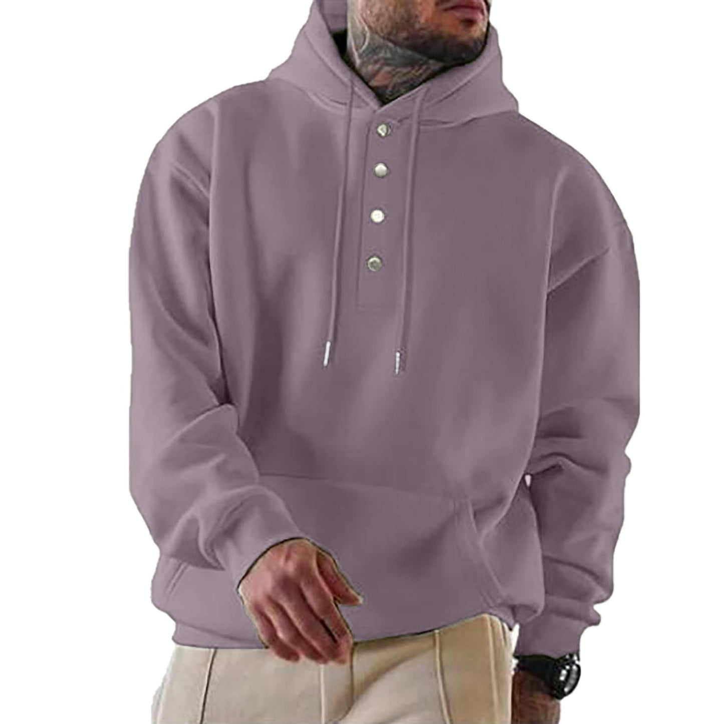 Milo Heren Hoodie | Zachte Katoenmix, Casual Snit 8