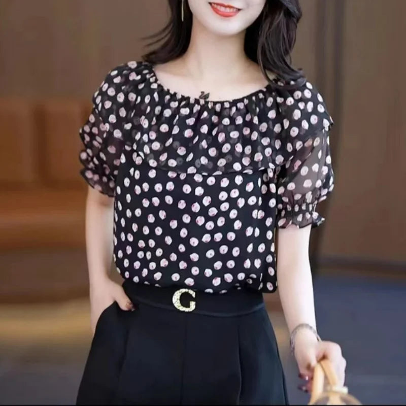Nieuwe Fashion Korean Fashion Chiffon Blouse