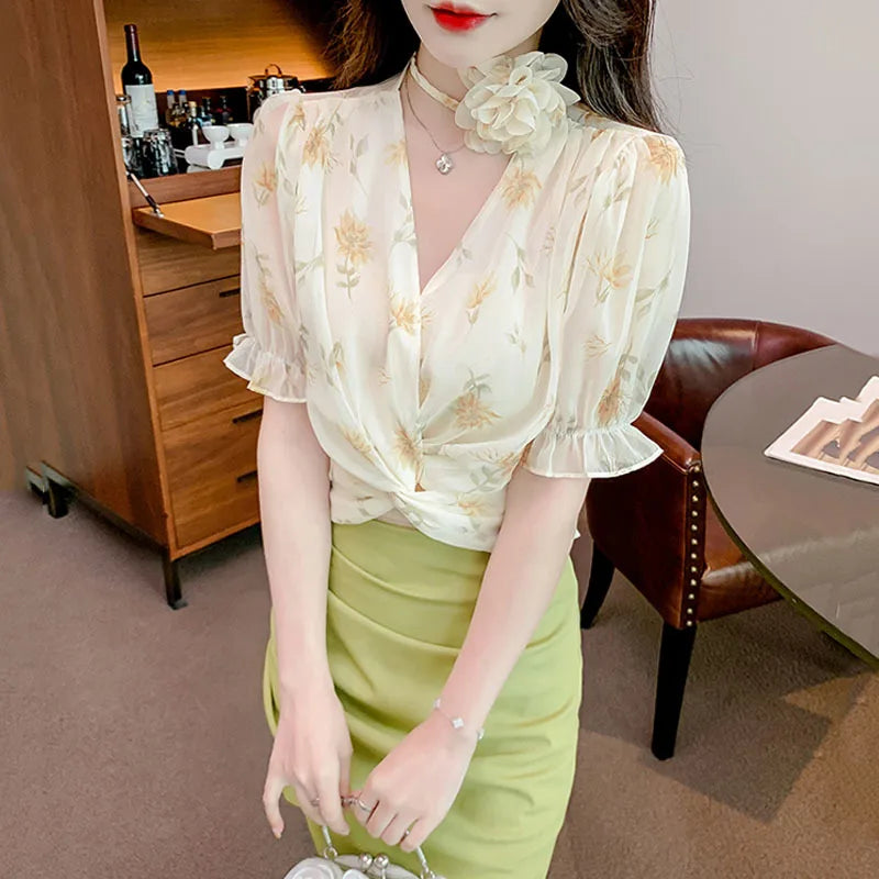Stijlvolle Zomerse Bloemenblouse voor Dames