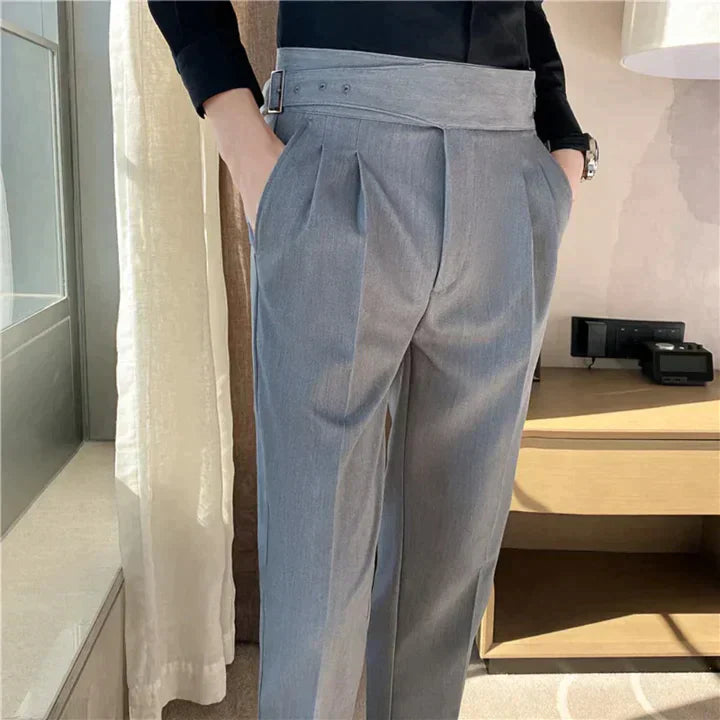 Elegante Herenbroek Zwart Formal Modern Design