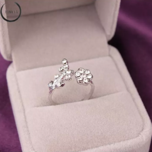 Bloemen Ring Schattig Bloemendesign voor Vrouw