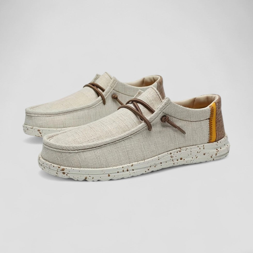 Orthopedische katoenen instappers voor heren, lichtgewicht geweven 5