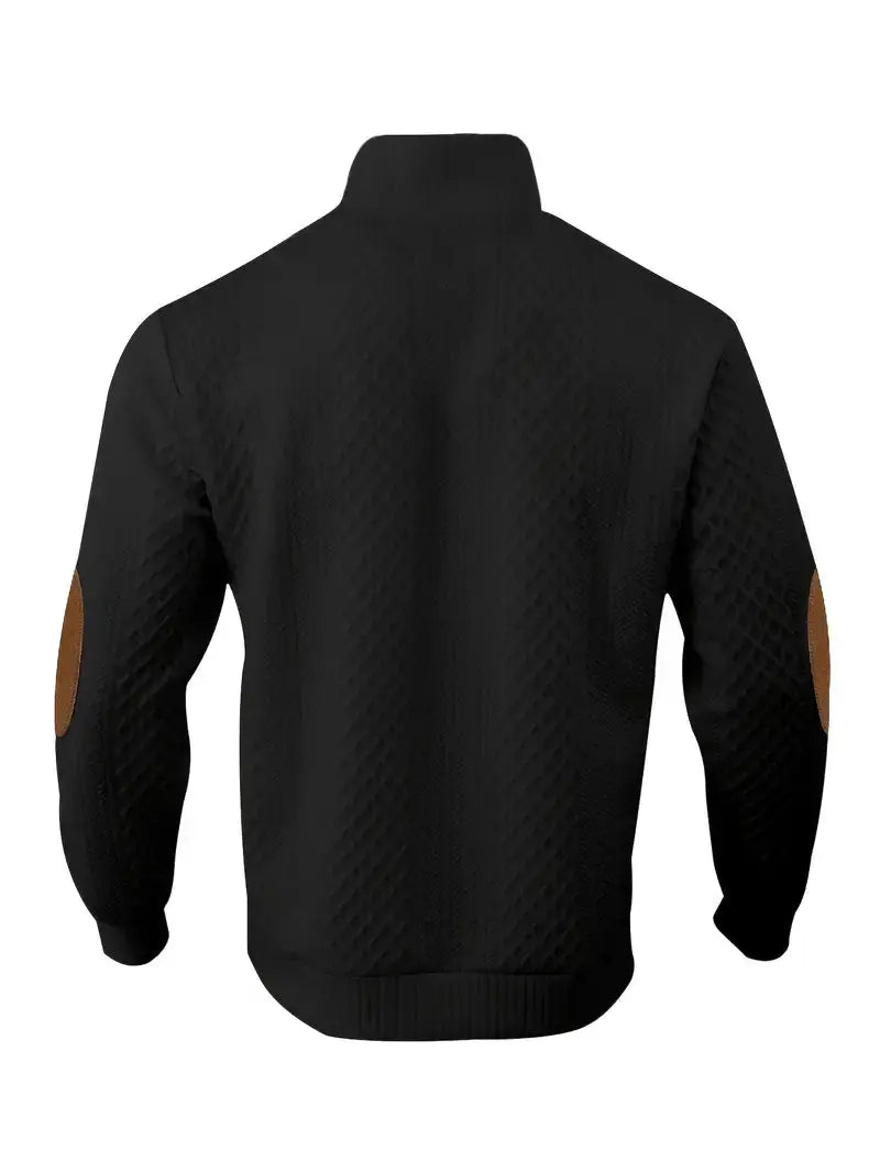 Heren Outdoor Trui Gebreid met Patches Logan