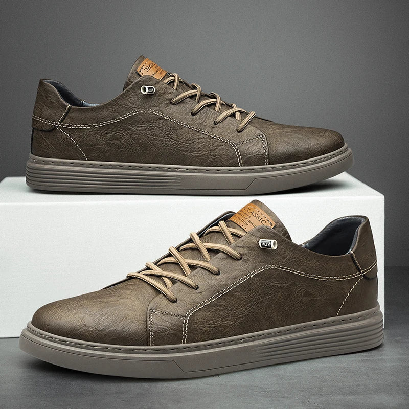 Oxfords Leren Sneakers – Italiaans Leer