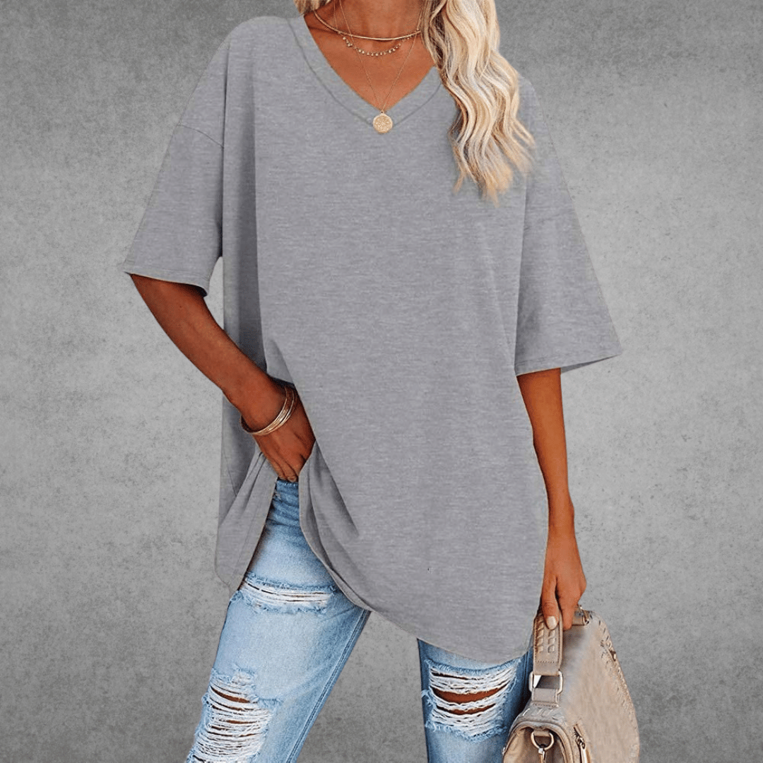 Paloma | Ademend en casual T-shirt met V-hals 14