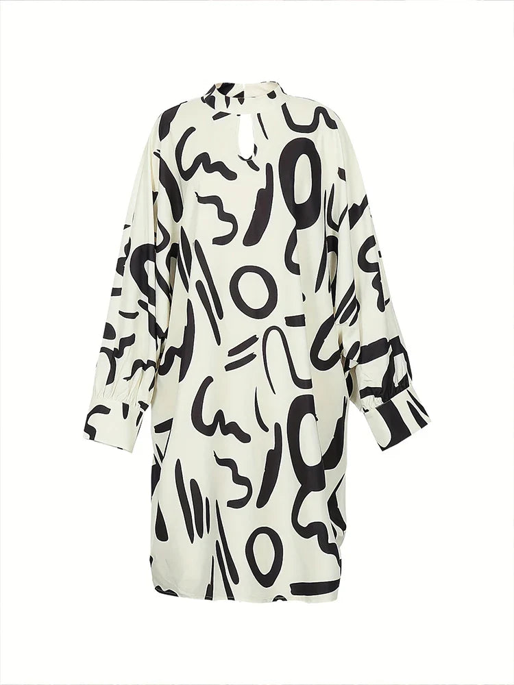 Luminea Plus Size Zomerjurk met Skeletpatroon