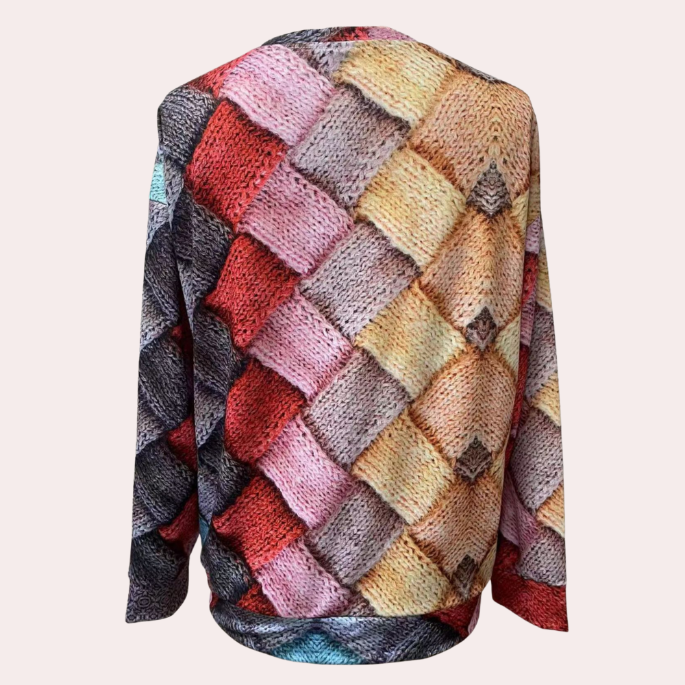Ginevra | Maglione colorato in maglia