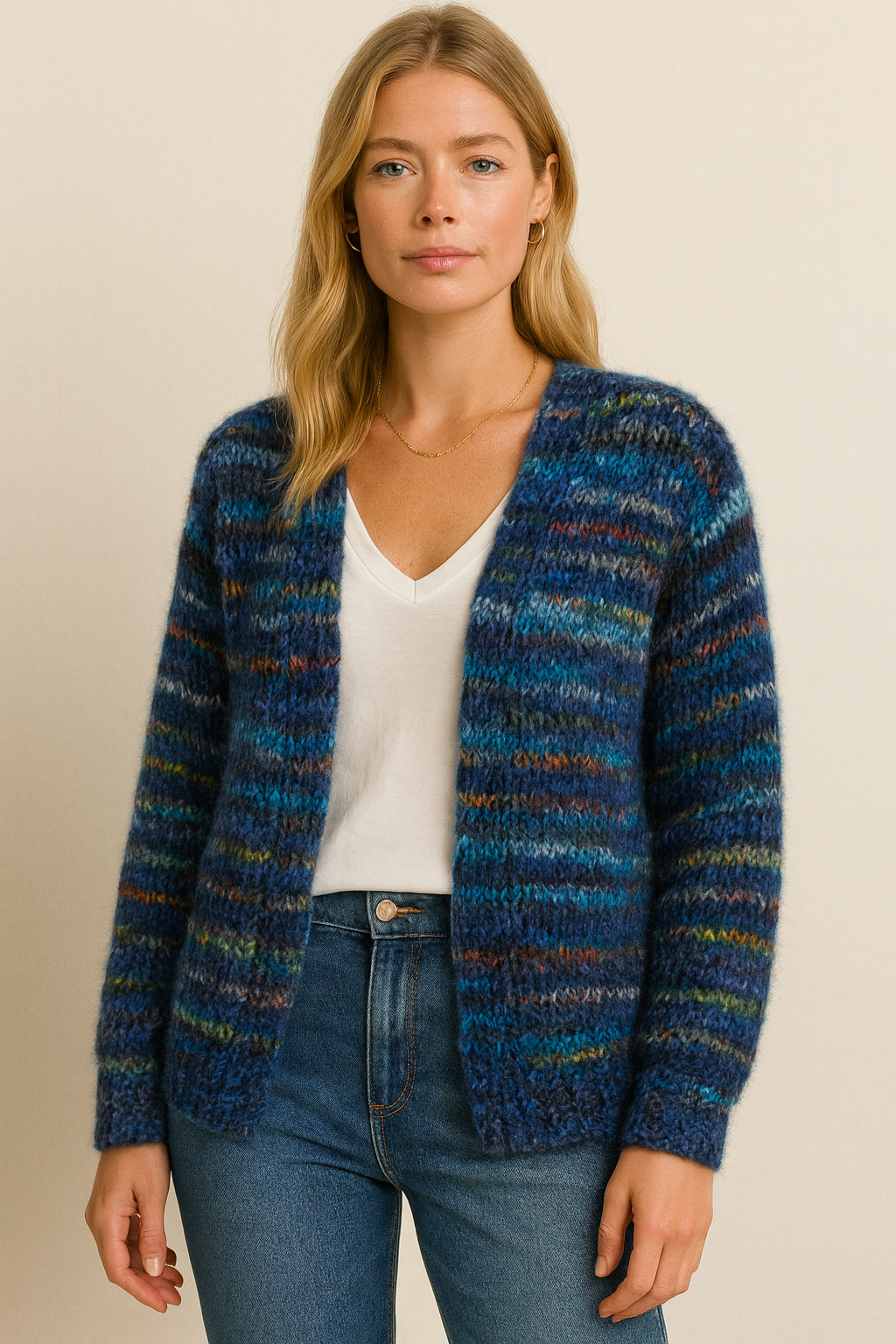 Kleurrijk Vest Dames Handgemaakt Uniek Design
