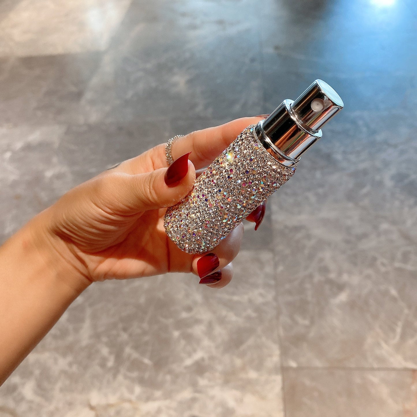 Navulbare Parfumfles Met Diamanten Look Luxe Design