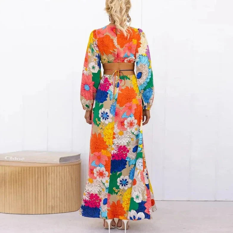Bloemenjurk Maxi Jurk Zomerjurk Vrouw