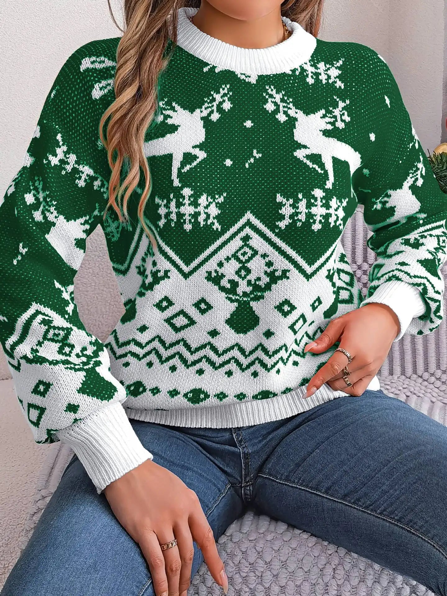 Kerst gebreide trui voor dames van WinterCharm