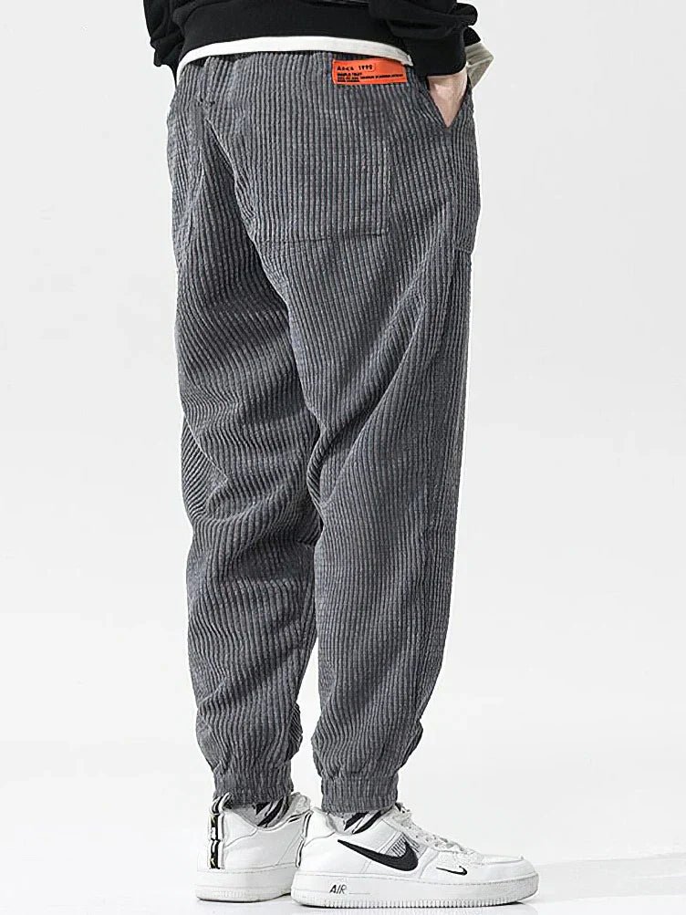 Comfortabele Heren Cord Joggingbroek – Wijd & Zacht voor Elke Dag