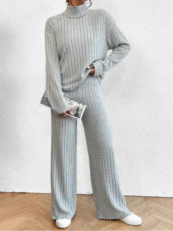 Gebreide Broek en Trui Set voor Vrouwen