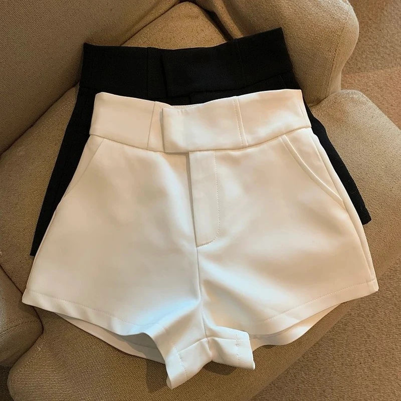 Hoge Taille Shorts Elegante Zomerkleding voor Vrouw