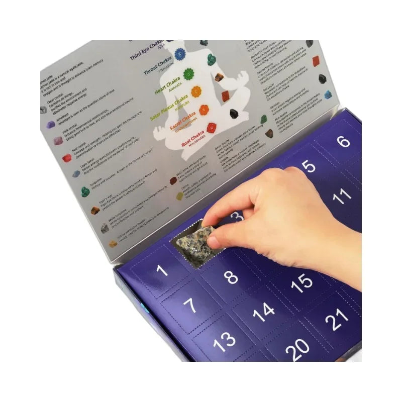 Kinder Adventskalender met Edelstenen en Puzzels
