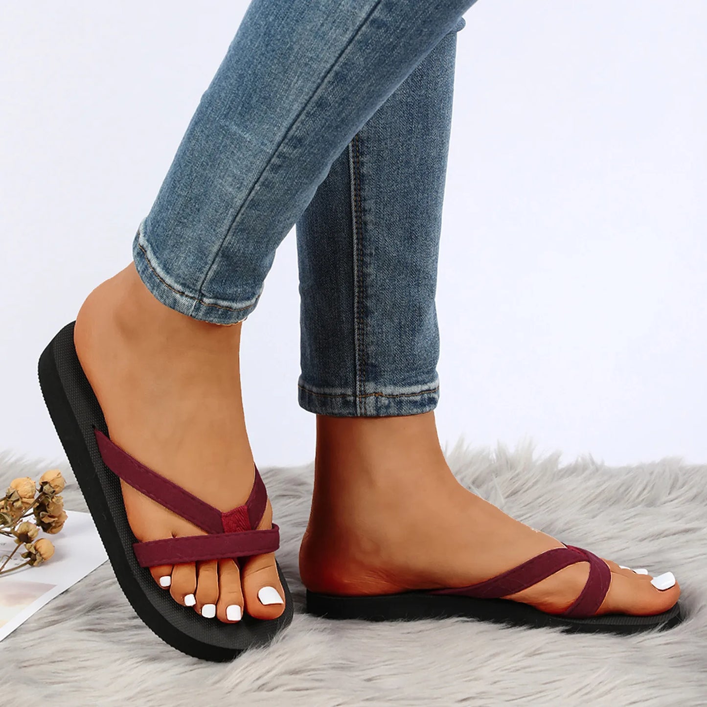 Aurora Chic Zomerse Open Teen Slippers