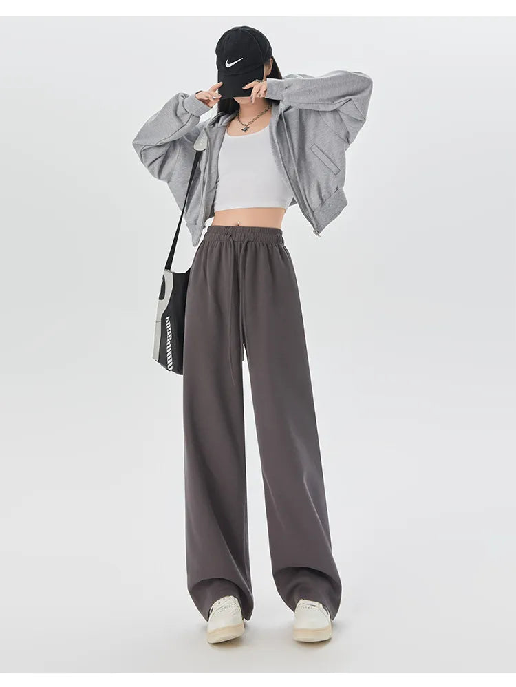Retro Joggingbroek Vintage Stijlvol Zwart Wit