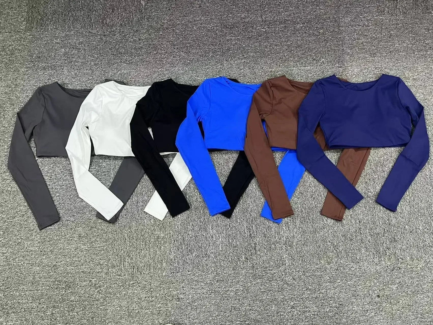 REYA | Push-up Cropped Top voor Vrouw met Lange Mouwen