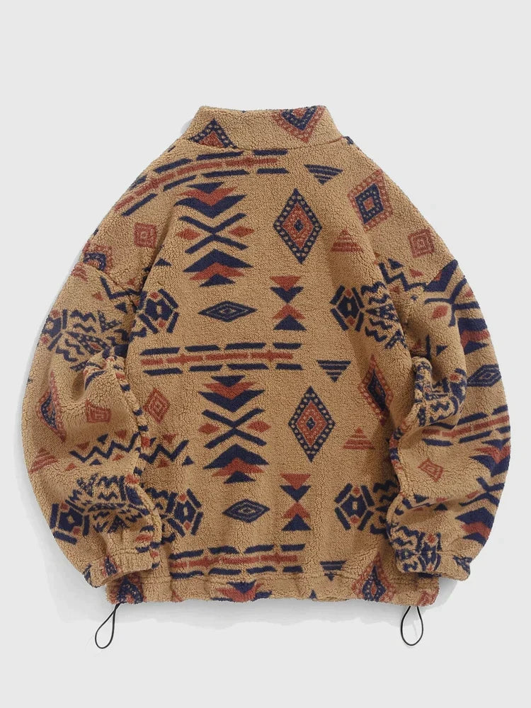 Vrouwelijke Trui met Etnische Print Kleurrijk Design