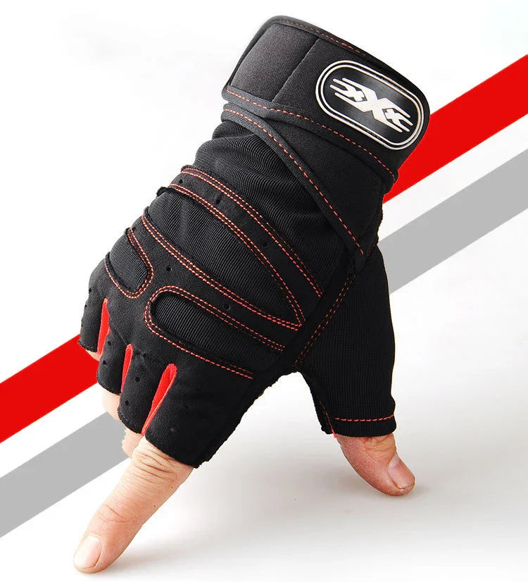 Gym Handschoenen Schokbestendig met Ondersteuning voor Fitness