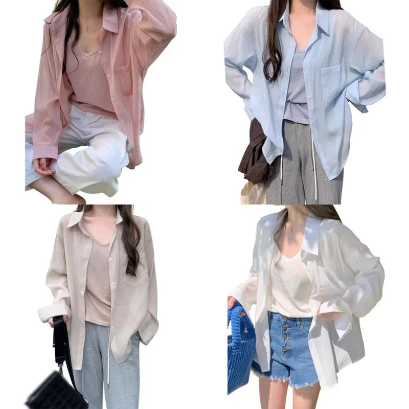Lumière Mode Ice Silk Zomer Shirt