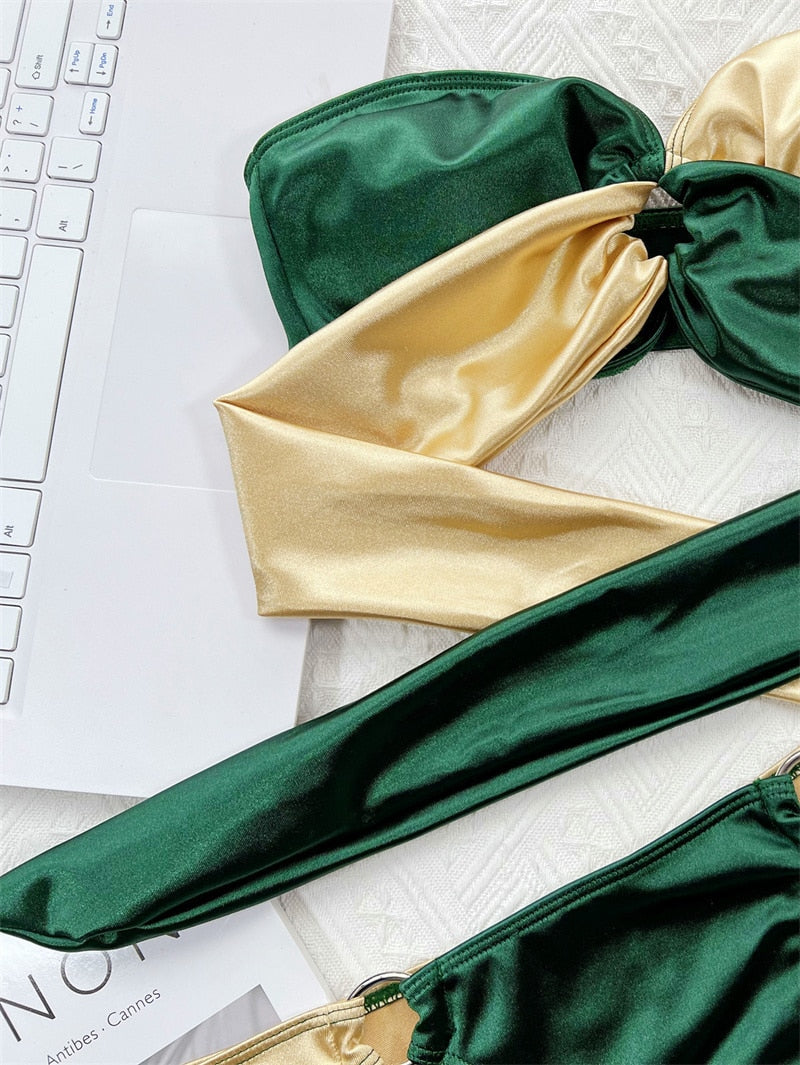 Vrouwelijke Strandbikini Chique Zomerzwemkleding