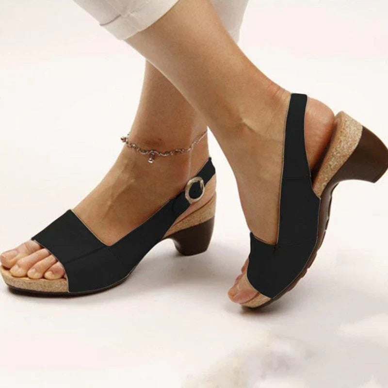 Velanora - Orthopedische Peep Toe Sandalen