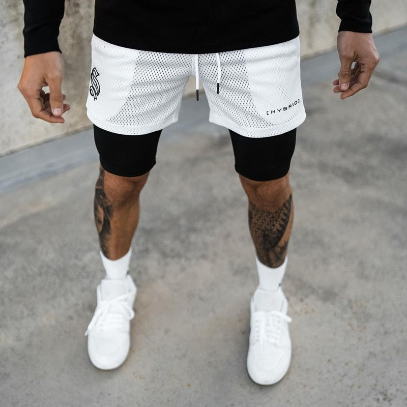 Herensport Shorts 2-in-1 voor Fitness en Running