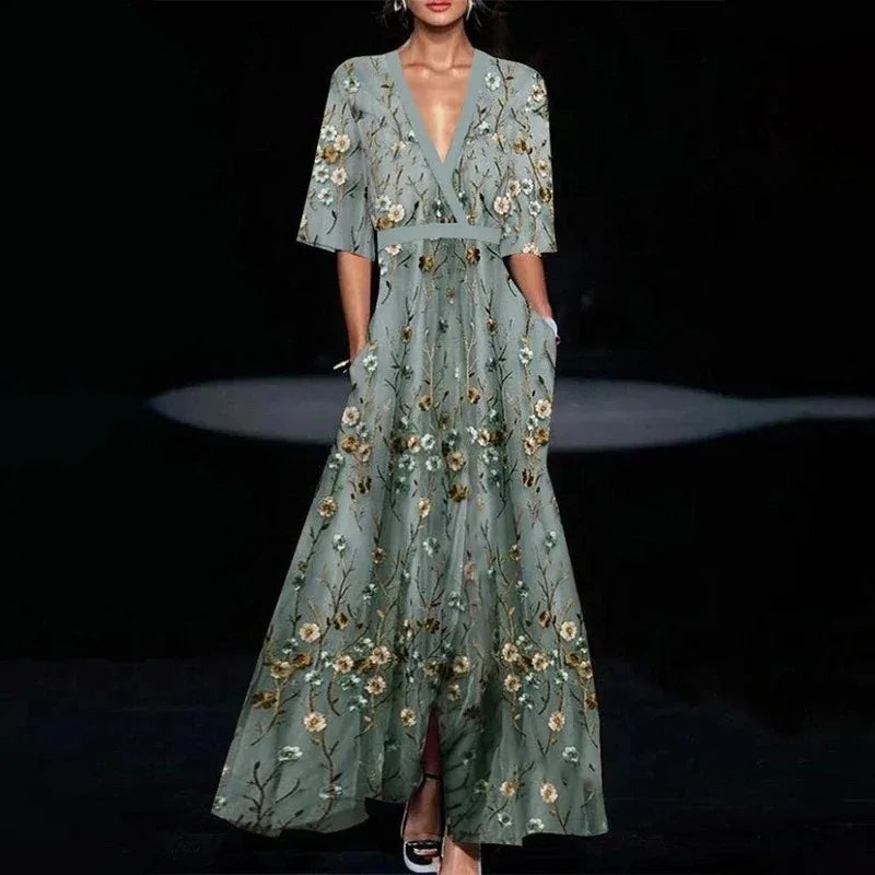 Dames Elegante Jurk Slimvallend