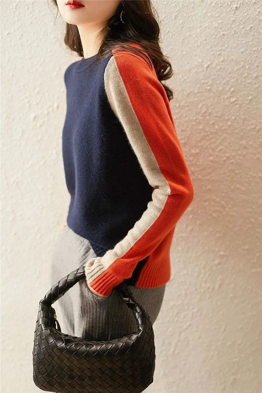 Kleurblok Pullover Gebruiksklaar voor Vrouw