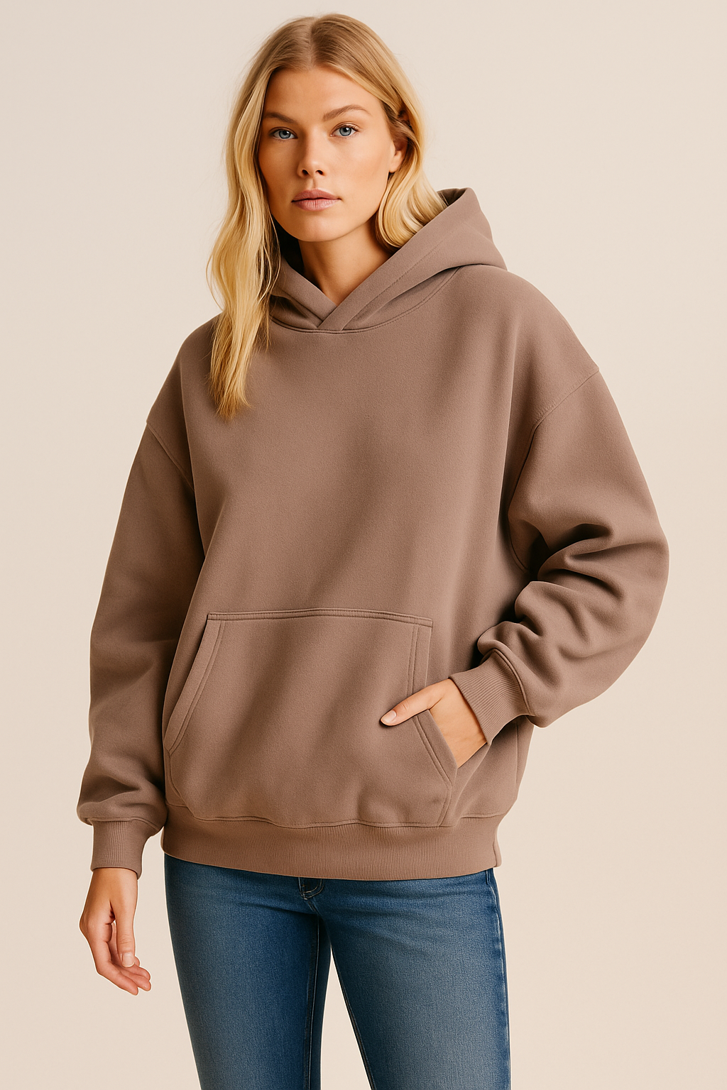 Dames Hoodie Oversized met Kangaroo Zakken Zacht en Casual