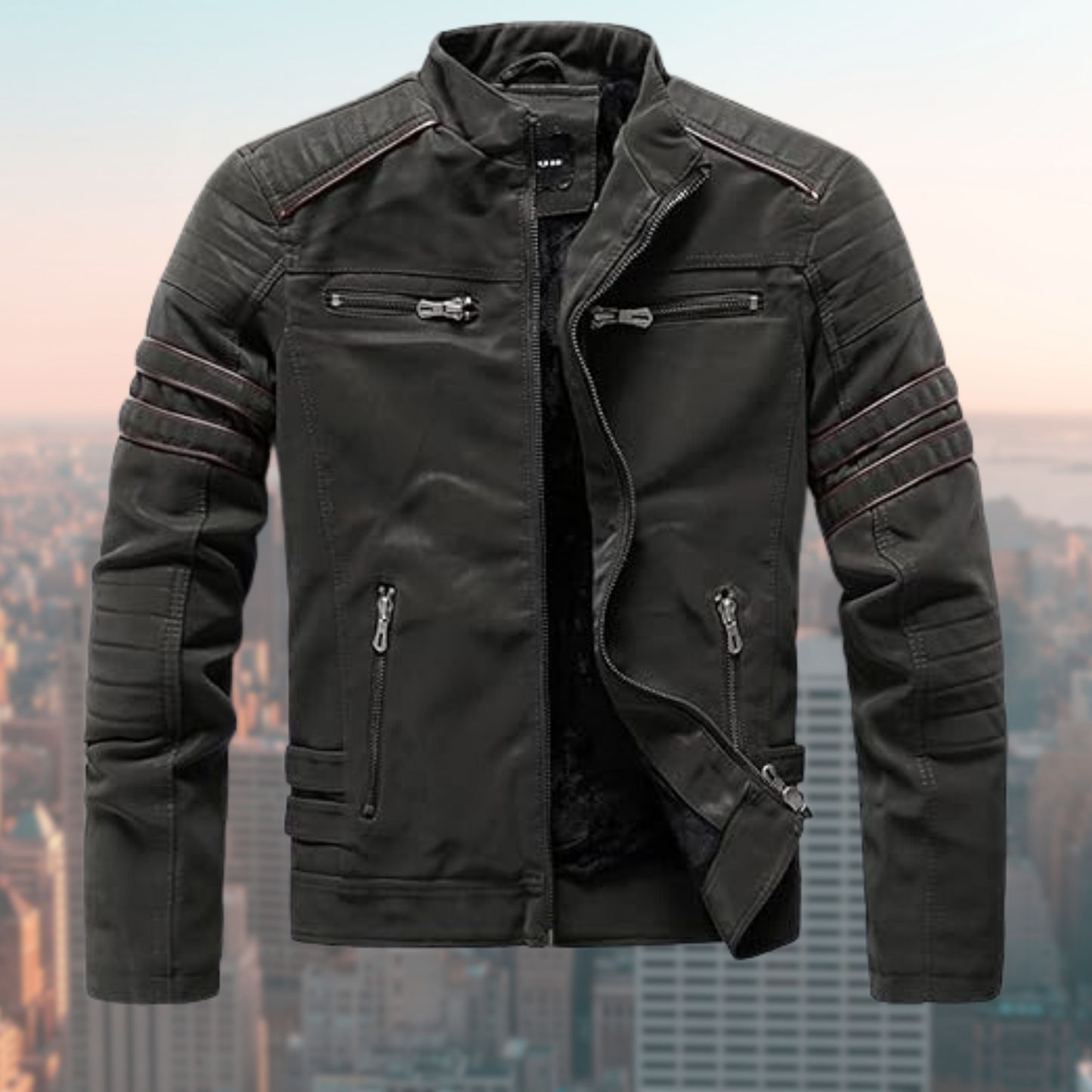 Leren jas Calvin Klein Stijlvol en Durable