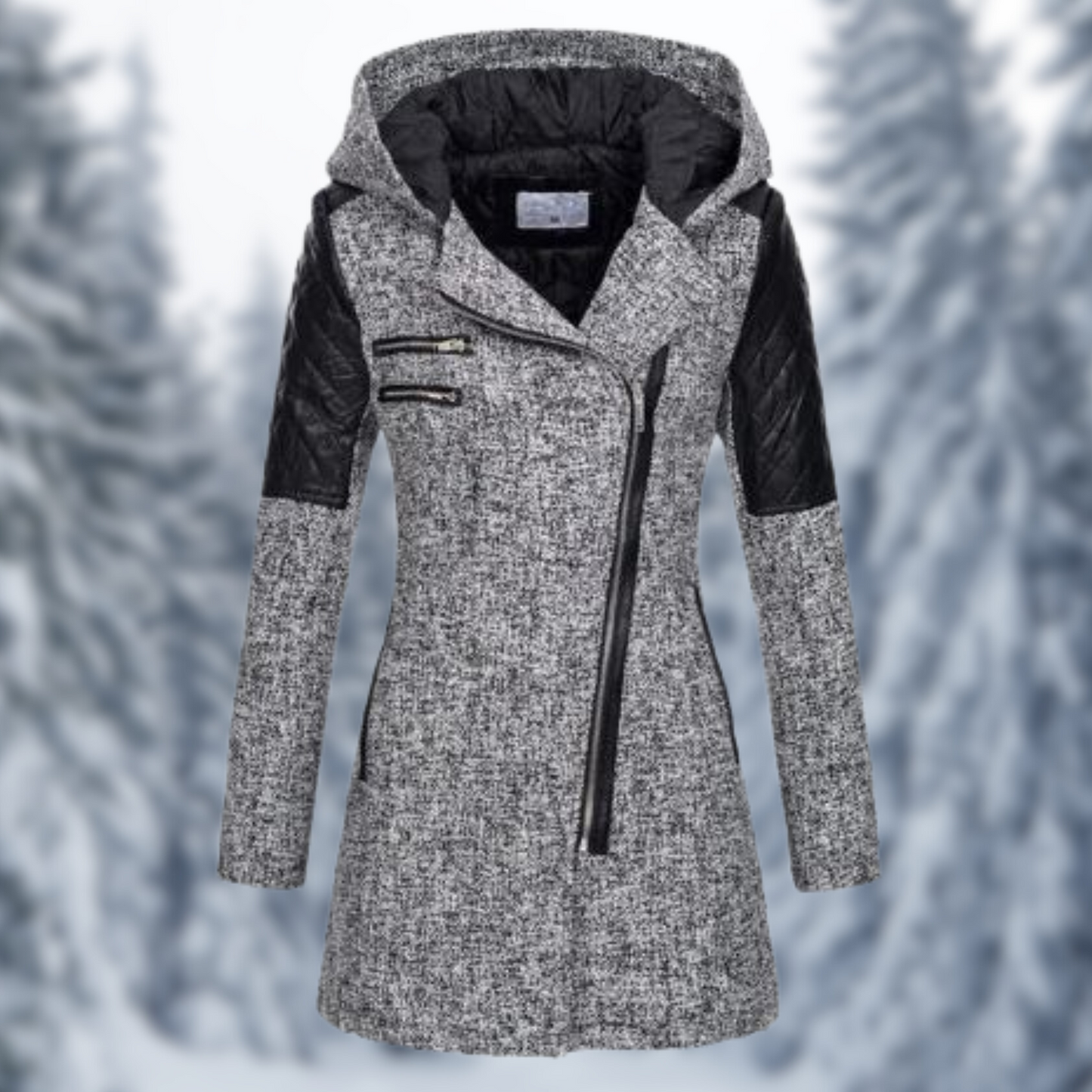 Damesjas Met Rits Zacht en Warme Look
