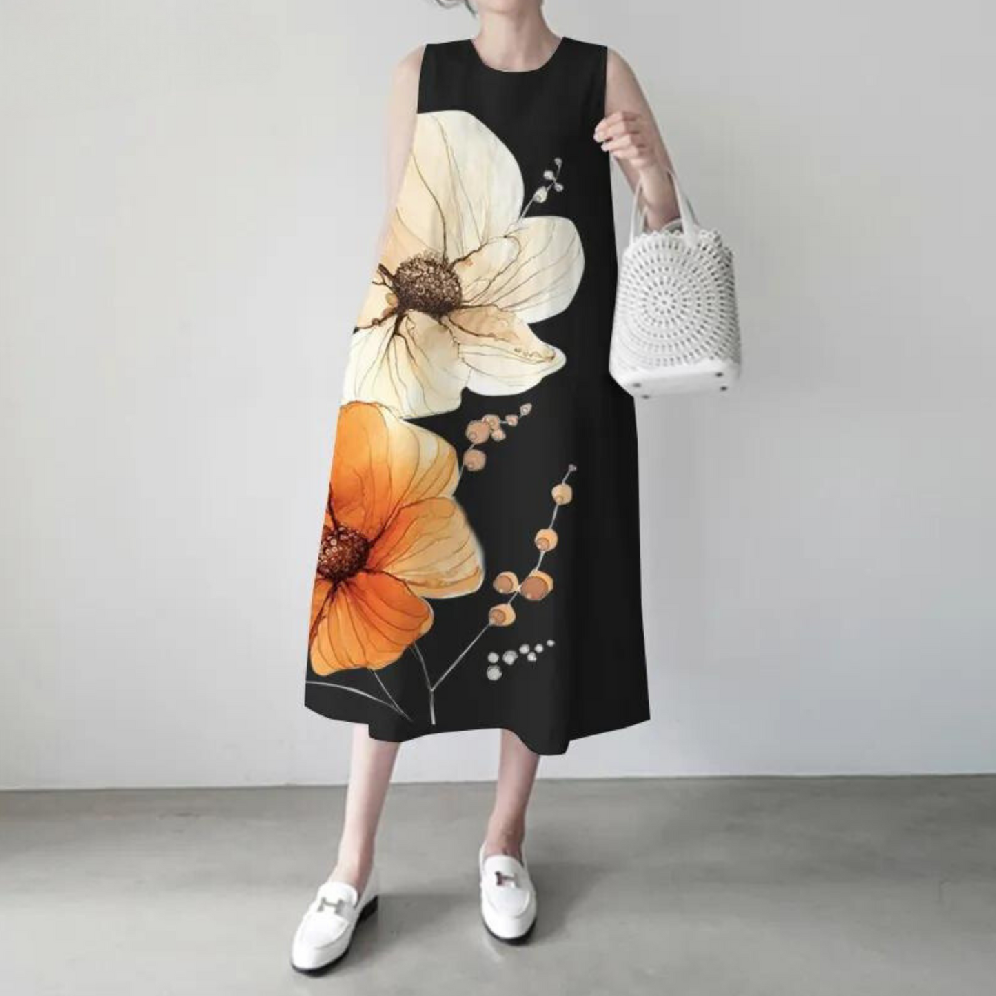 Maxi Zonnejurk Elegante Vrouwelijke Zomerjurk