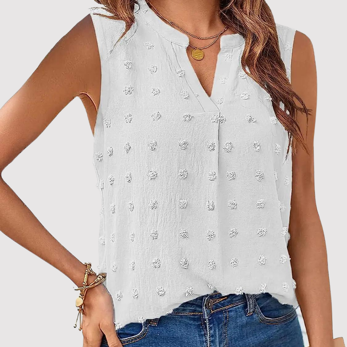 Mouwloze Top voor Vrouw Zomerse Stijl